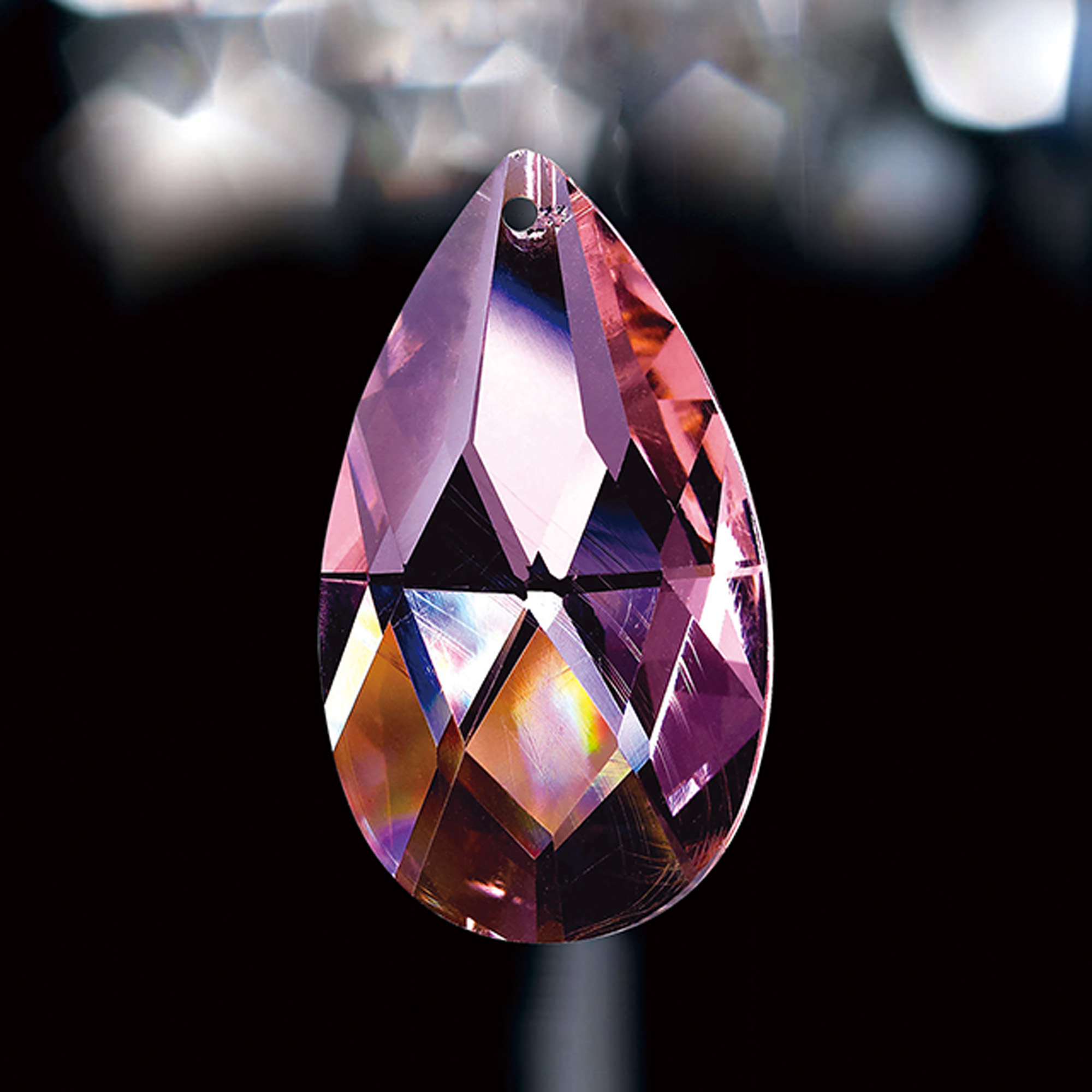 Crystal Pendalogue, No Ring Or Pin Included 38mm